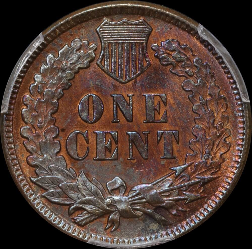 USA 1897 Indian Cent KM# 90a PCGS MS63RB product image