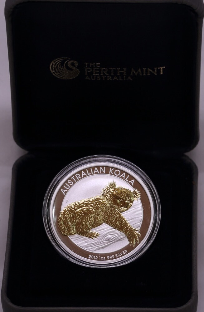 2012 Silver 1oz Gilded Koala Uncirculated product image