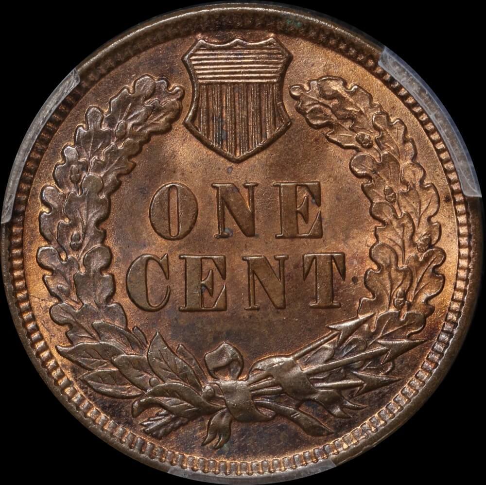 USA 1909 Indian Cent KM# 90a PCGS MS64BN product image