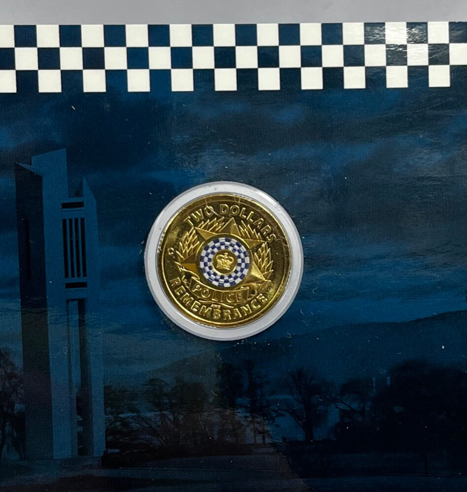 2019 2 Dollar Coin Folder C Mintmark National Police Remembrance Day