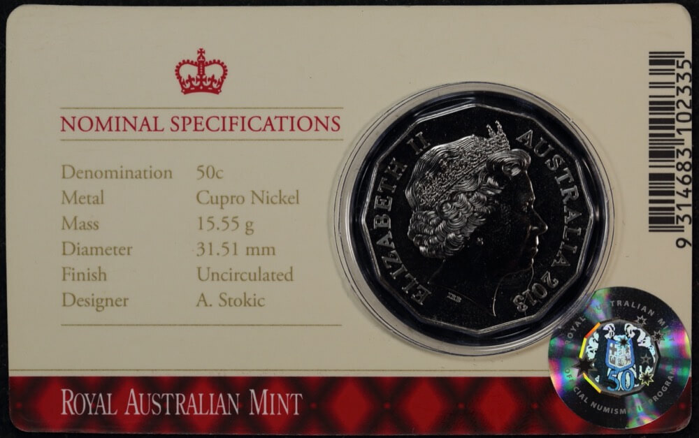 2013 50 Cent Uncirculated Coin 60th Coronation Anniversary