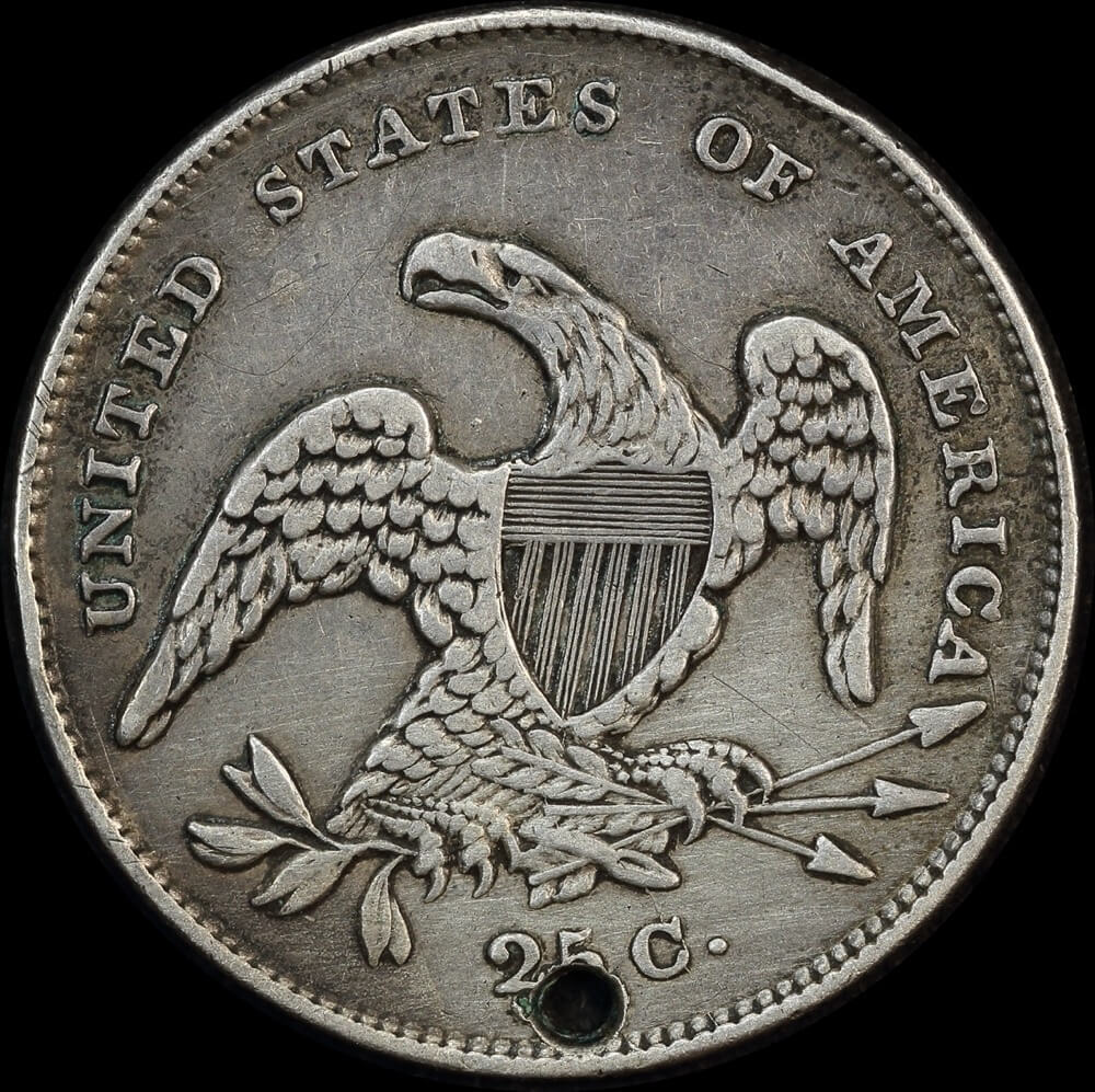 United States 1831 Capped Bust Quarter KM# 55 good VF product image