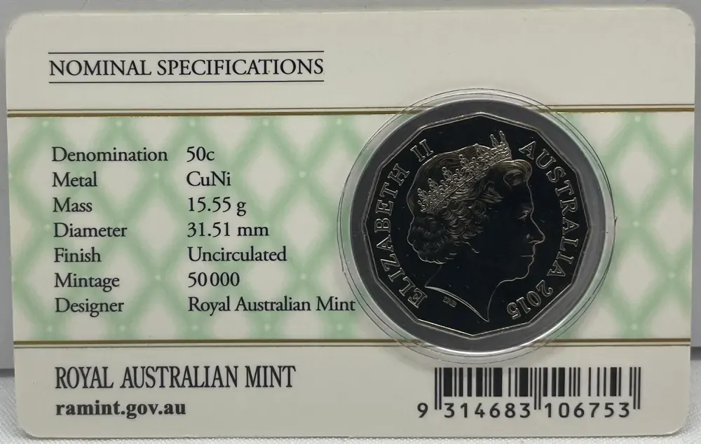 2015 50 Cent Uncirculated Coin Royal Baby Charlotte product image