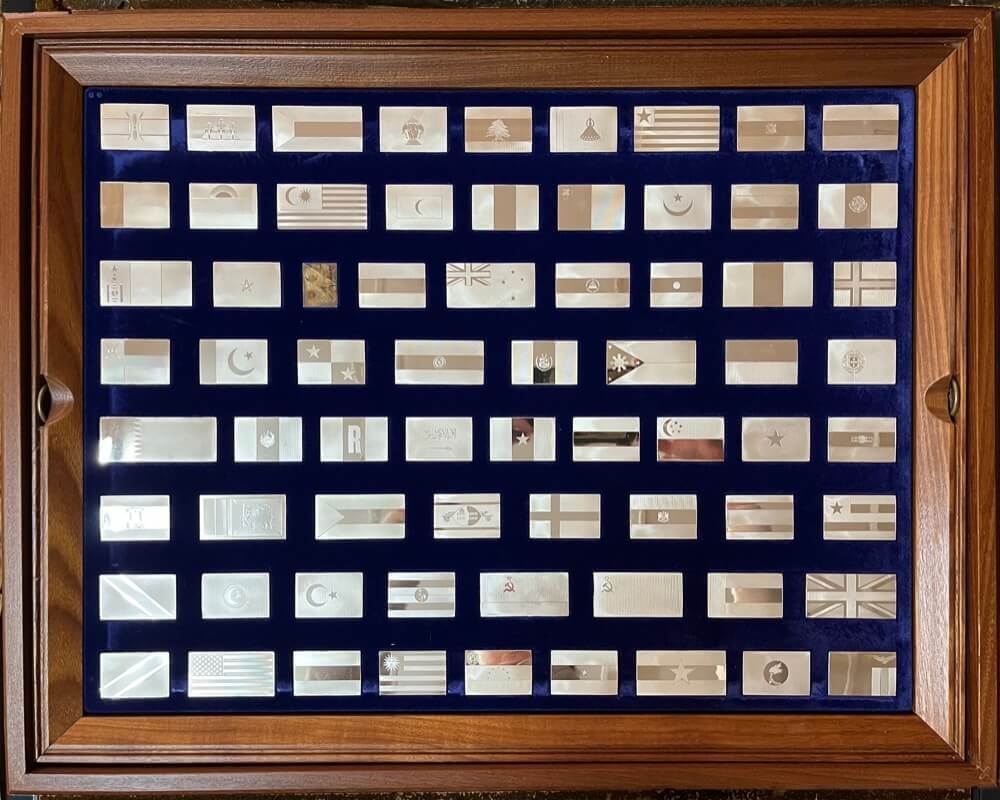 Stokes Set of 138 Silver Ingots Flags of the United Nations product image