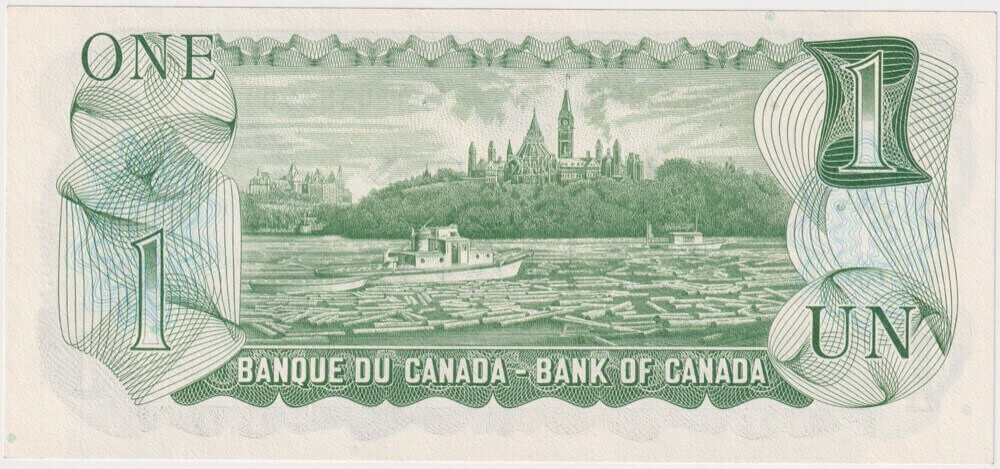 Canada 1973 1 Dollar Crow / Bouey Pick#85c Uncirculated