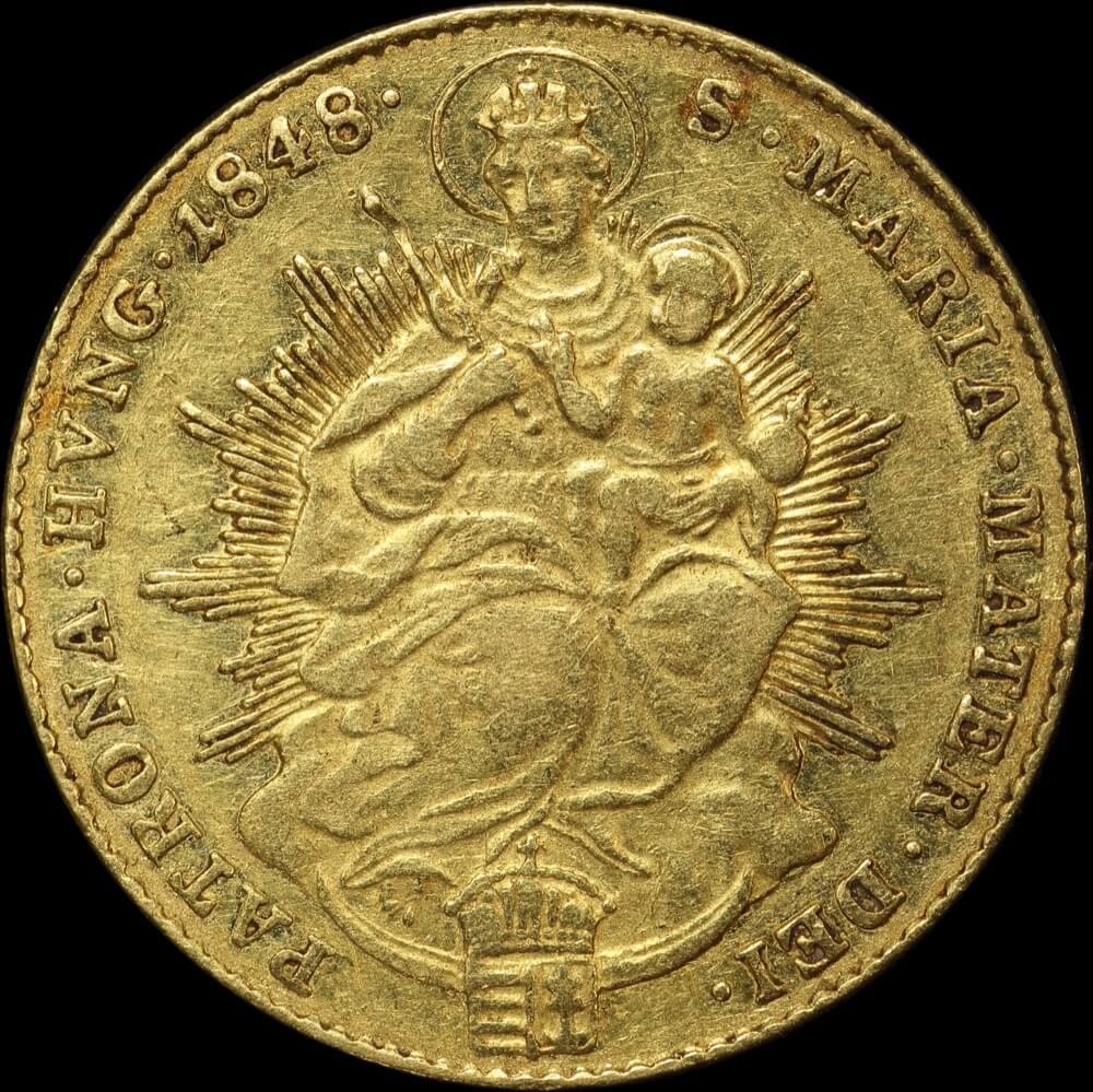 Hungary 1848 Gold Ducat KM#425 good VF product image