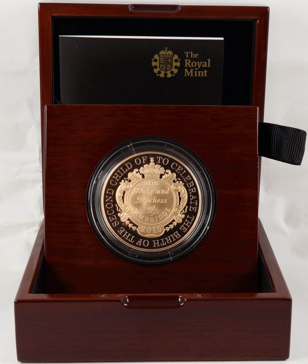 2015 Gold 5 Pounds Proof Coin The Royal Birth S#L40 product image
