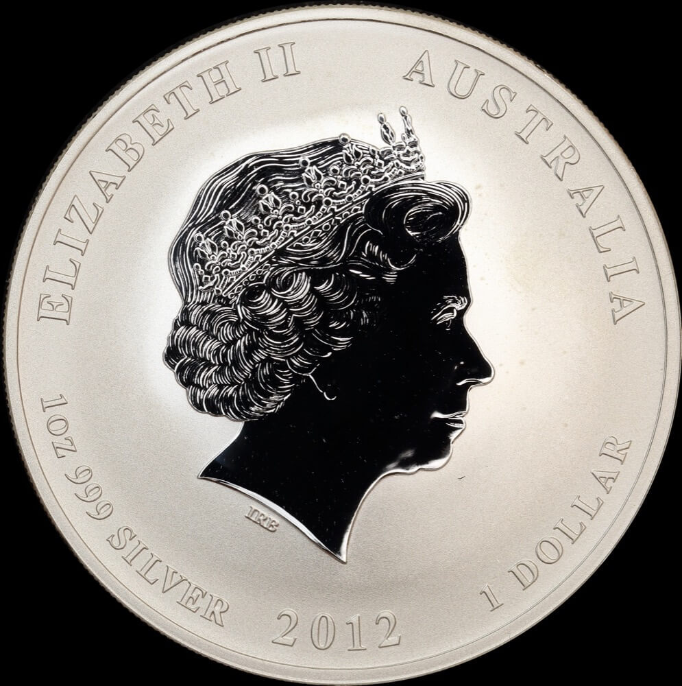 2012 Silver Lunar One Ounce Unc Coin Dragon Series II product image