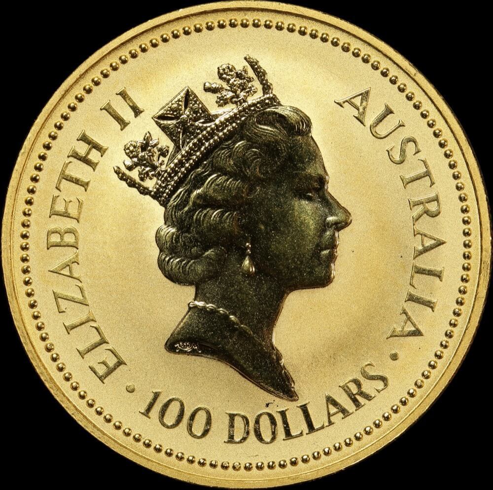 1988 Gold One Ounce Specimen Coin Welcome Stranger Nugget