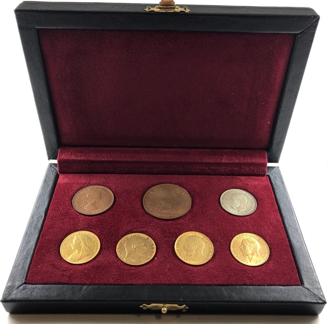 Perth Mint Pre-Decimal Type Set Collection in Leather Case