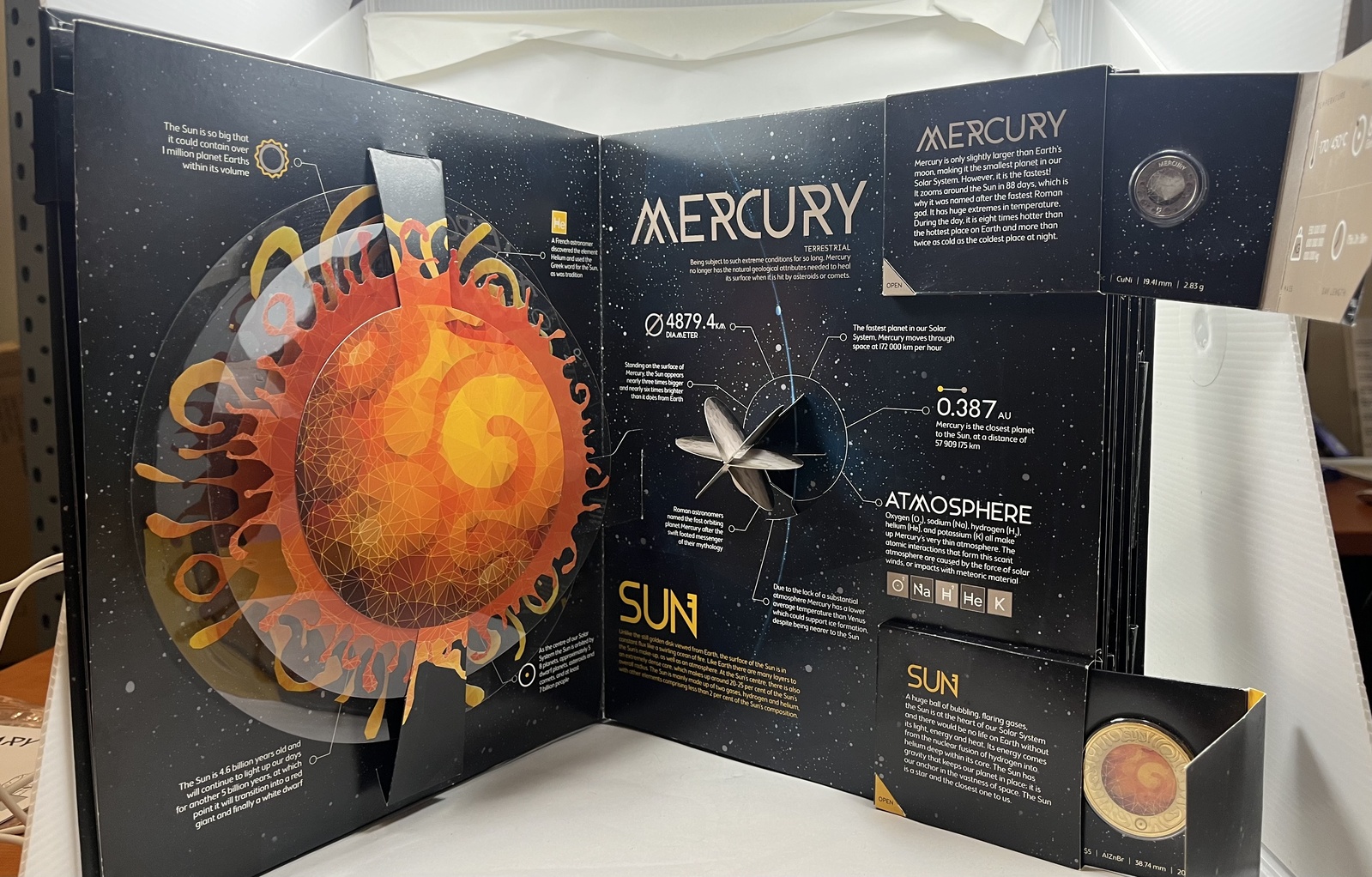 2017 Planetary Coins 10 Coin Set In Pop Up Book product image