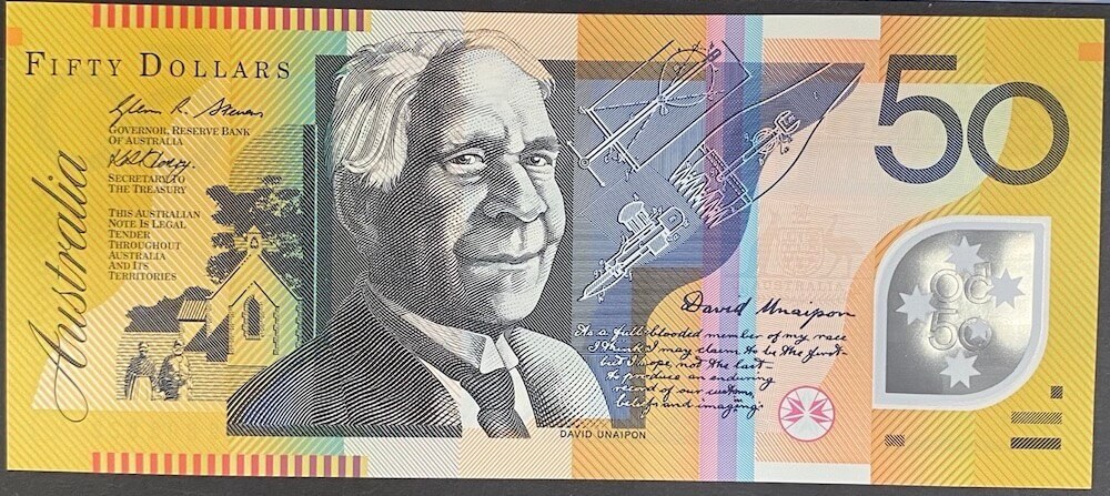 2009 $50 Note Stevens/Henry AA09 First Prefix R521cF Uncirculated