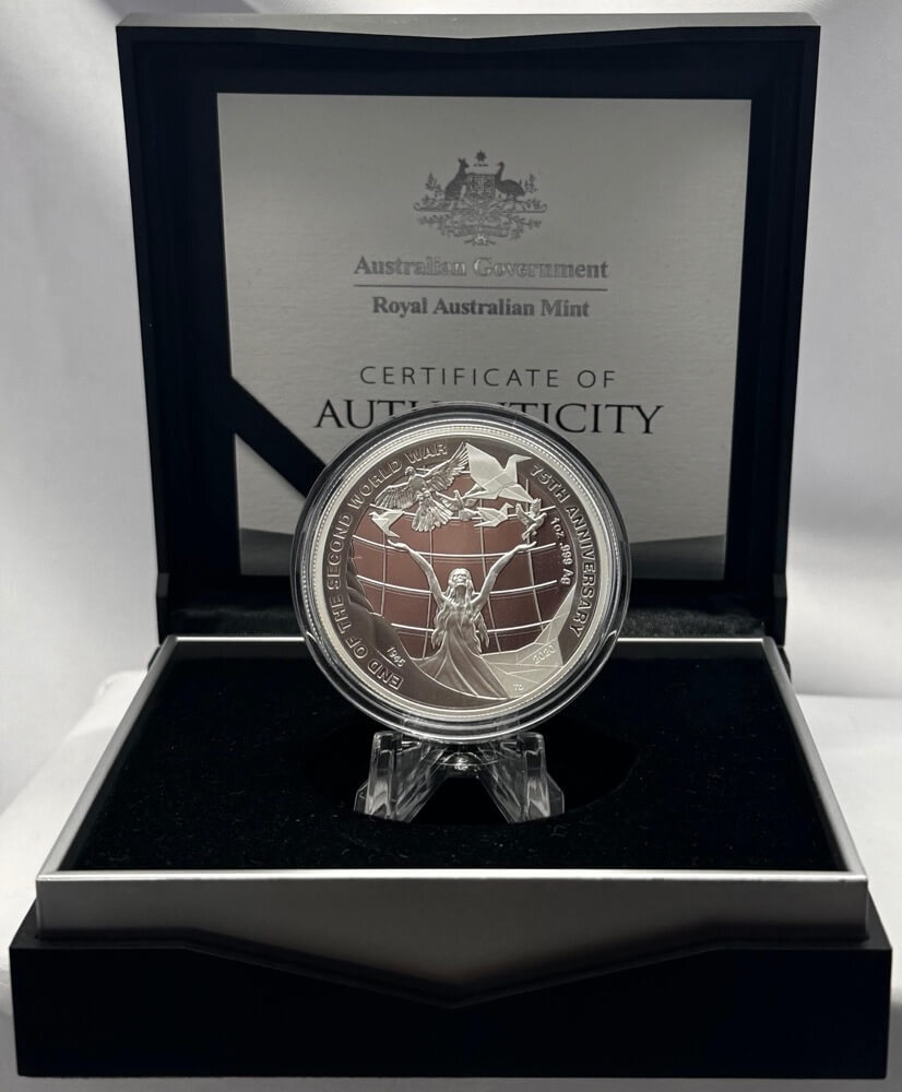 2020 Silver 5 Dollar Coins 75th Anniversary: End of the Second World War product image