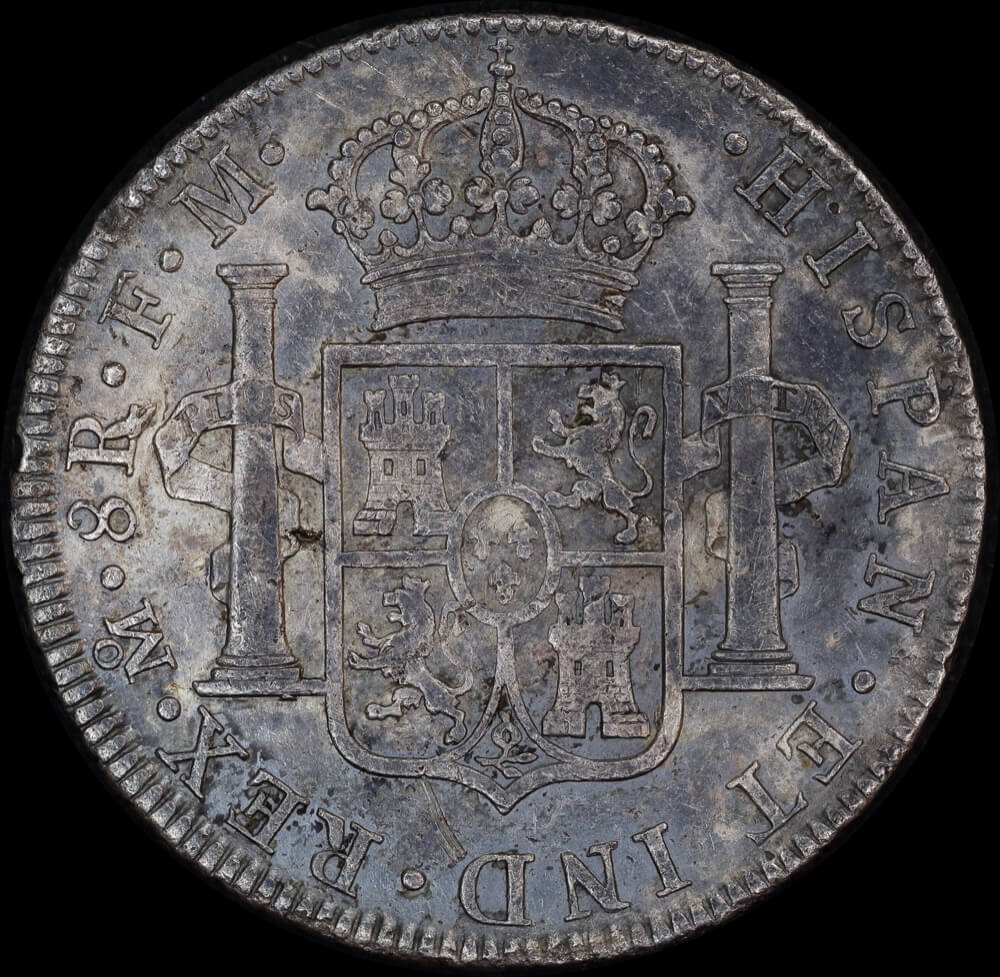 Mexico 1773 Silver 8 Reales ex Rapid shipwreck KM# 106.1 good VF