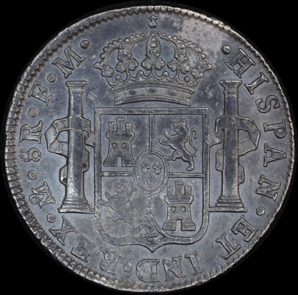 Mexico 1789 Silver 8 Reales ex Rapid shipwreck KM# 107 good VF