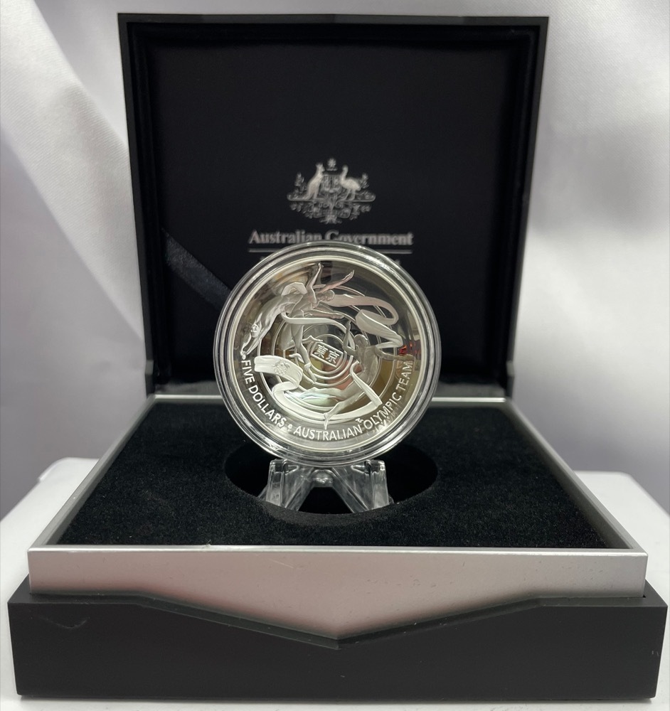 2020 Silver 5 Domed Proof Coin Olympic Team Sterling & Currency