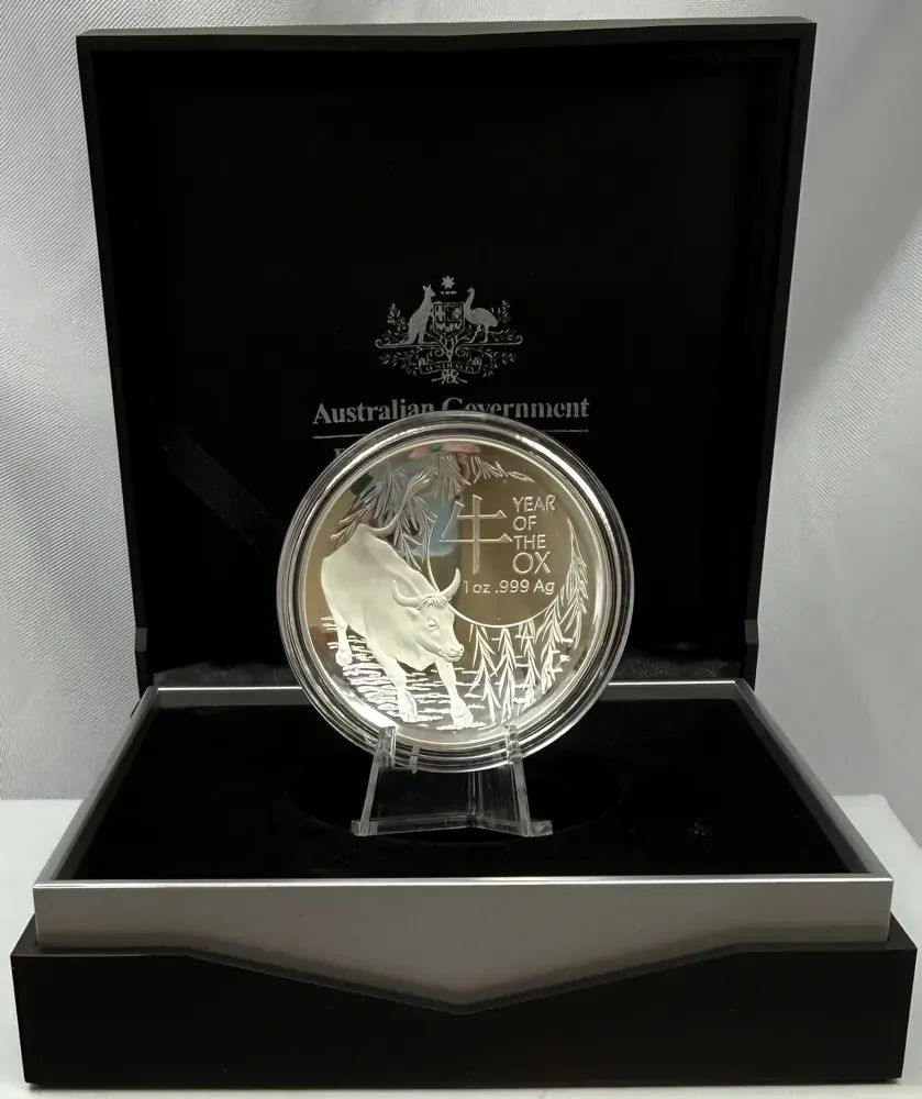 2021 5 Dollar Silver Domed Proof Coin Lunar Year of the Ox product image