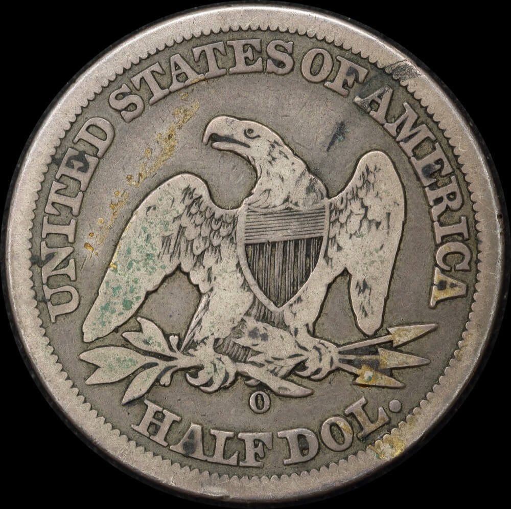United States 1846-O Silver Seated Liberty Half Dollar KM# 68 about VF product image