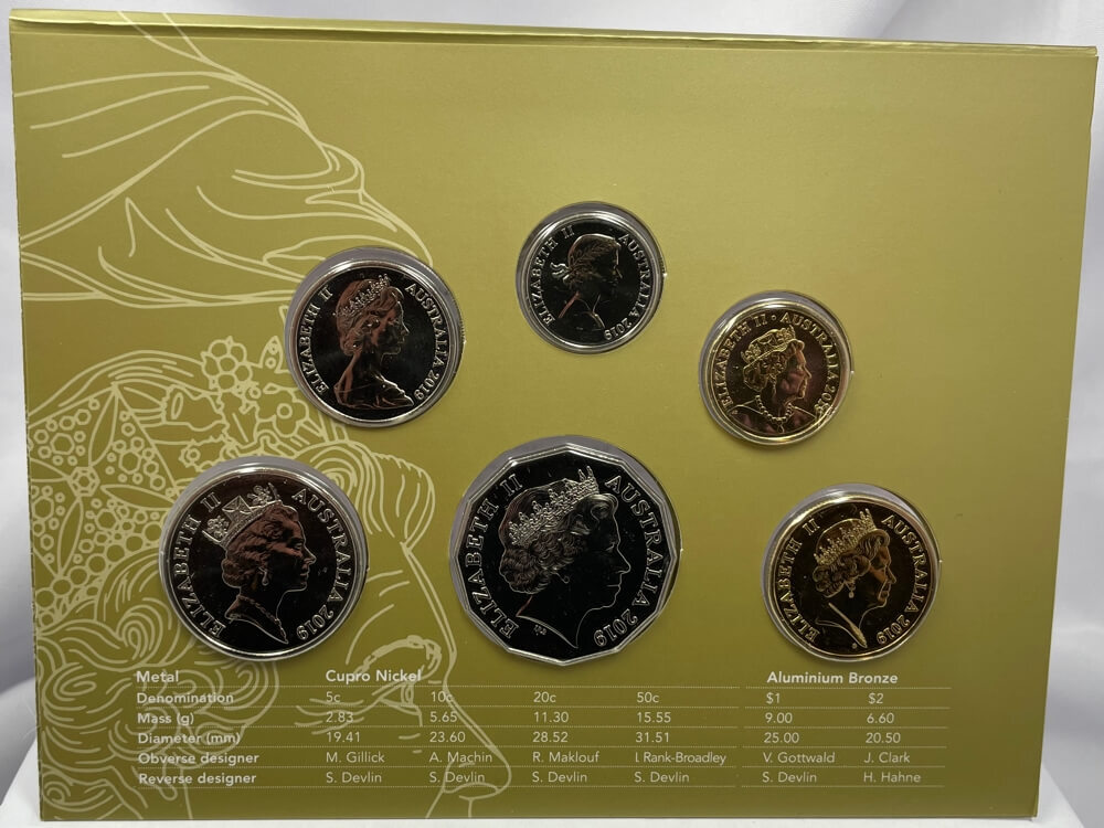 Australia 2019 Uncirculated Mint Coin Set - Effigies Over Time