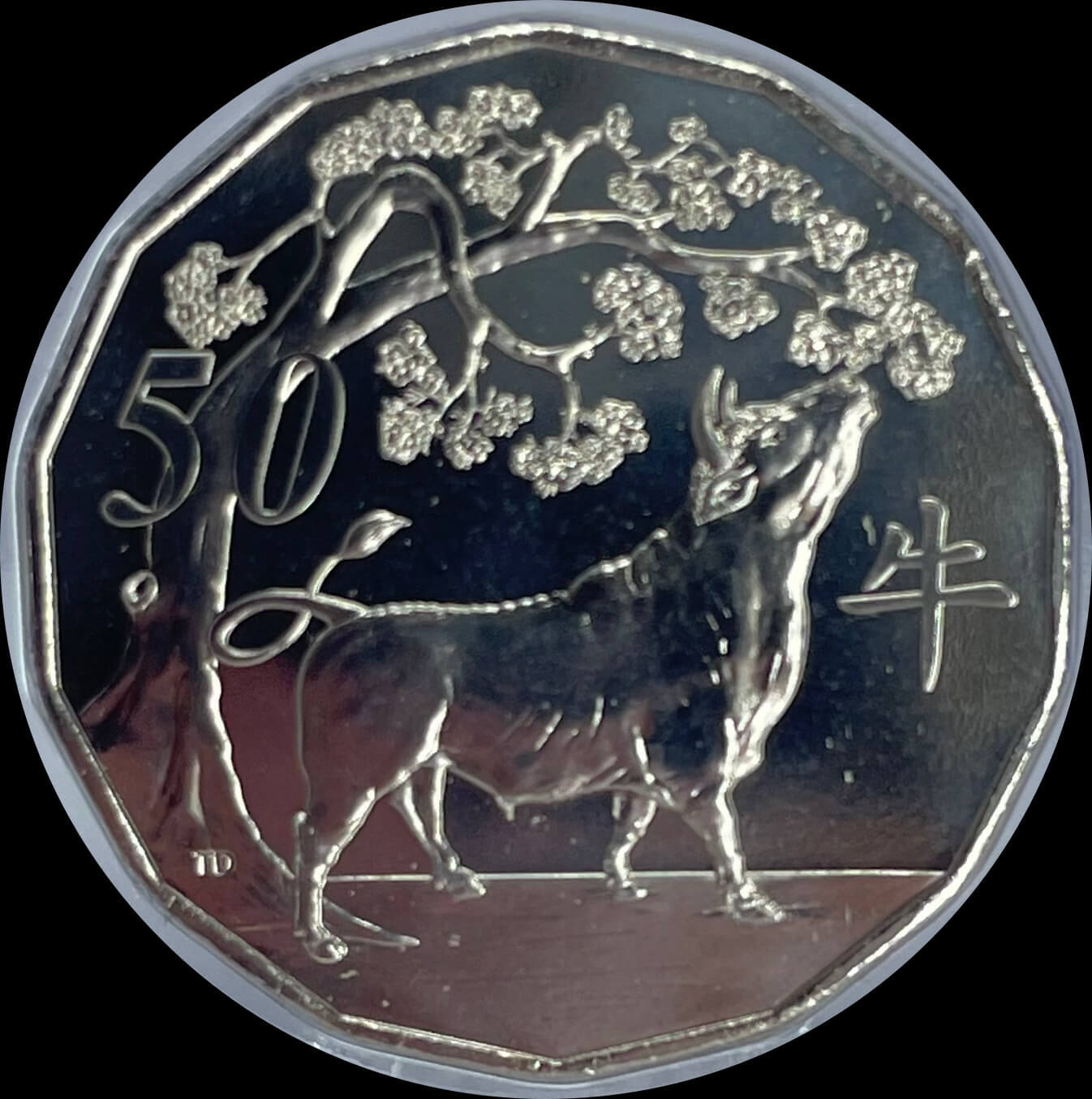 2021 50 Cent Tetradecagon Coin Lunar Year of the Ox product image