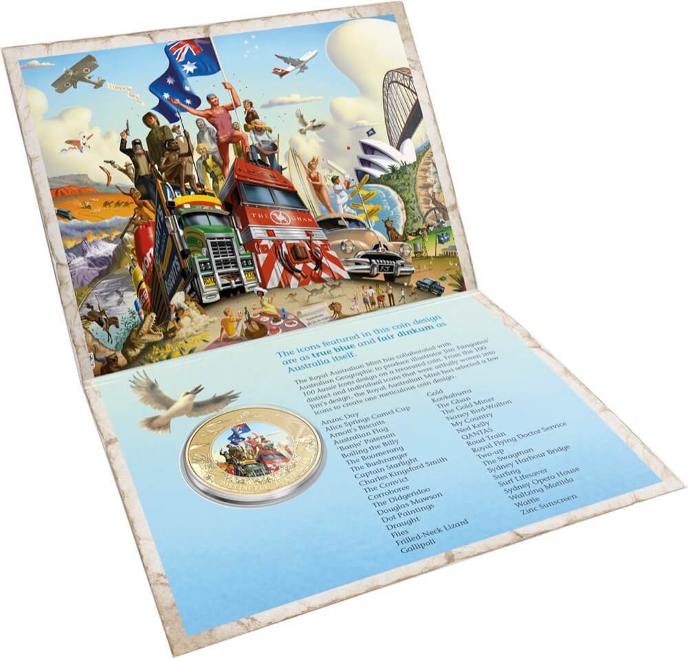 2015 5 Dollar Coloured Uncirculated Coin Distinctly Australian product image