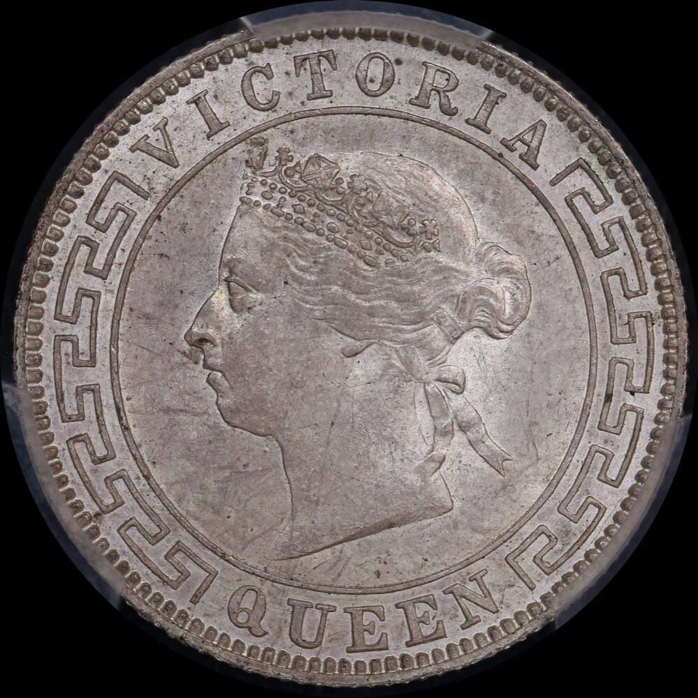 Ceylon 1892 Silver 50 Cents KM# 96 PCGS MS64+ product image