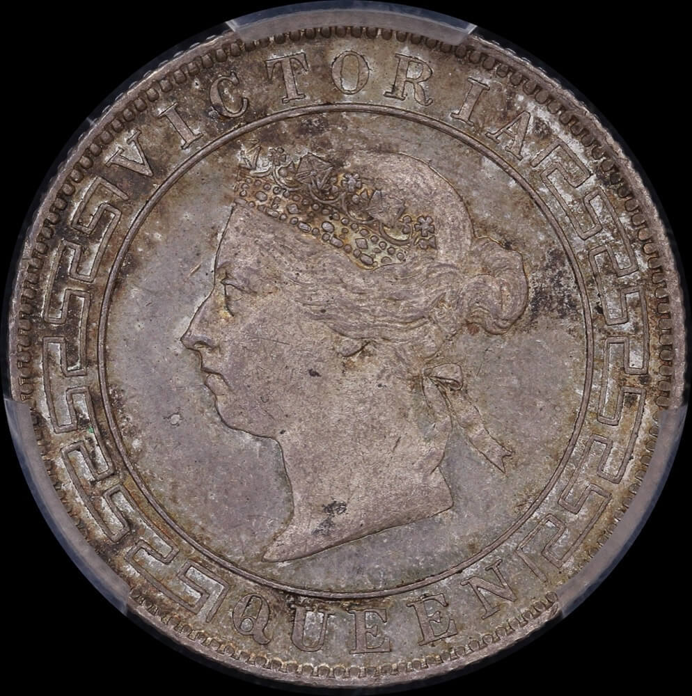 Ceylon 1893 Silver 50 Cents KM# 96 PCGS MS65+ product image