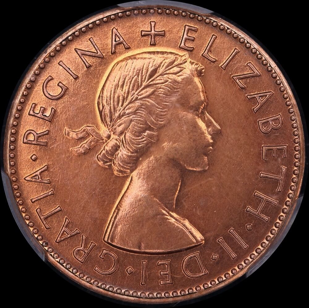 1955 Perth Proof Copper Pair Penny and Halfpenny PCGS 62RD