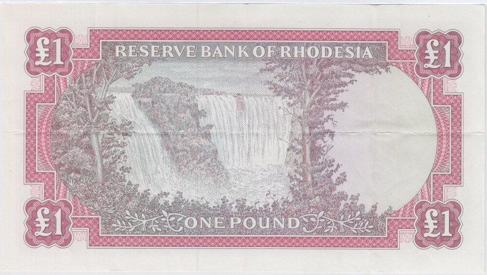 Rhodesia 15.6.1966 1 Pound Bruce Pick#28a EF product image