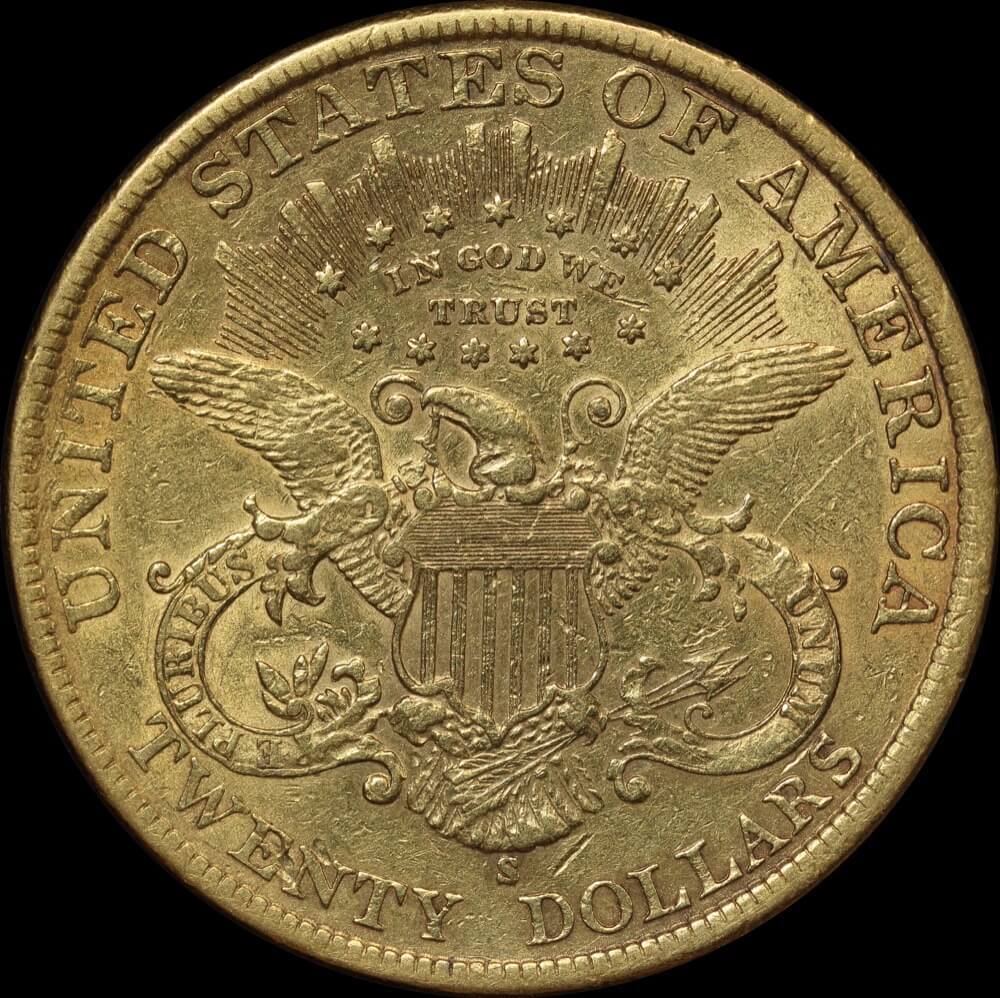 USA 1899-S Gold 20 Dollar Double Eagle EF product image