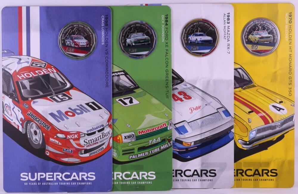 2020 50 Cent Uncirculated 8 Coin Set Supercars - Coins Only product image