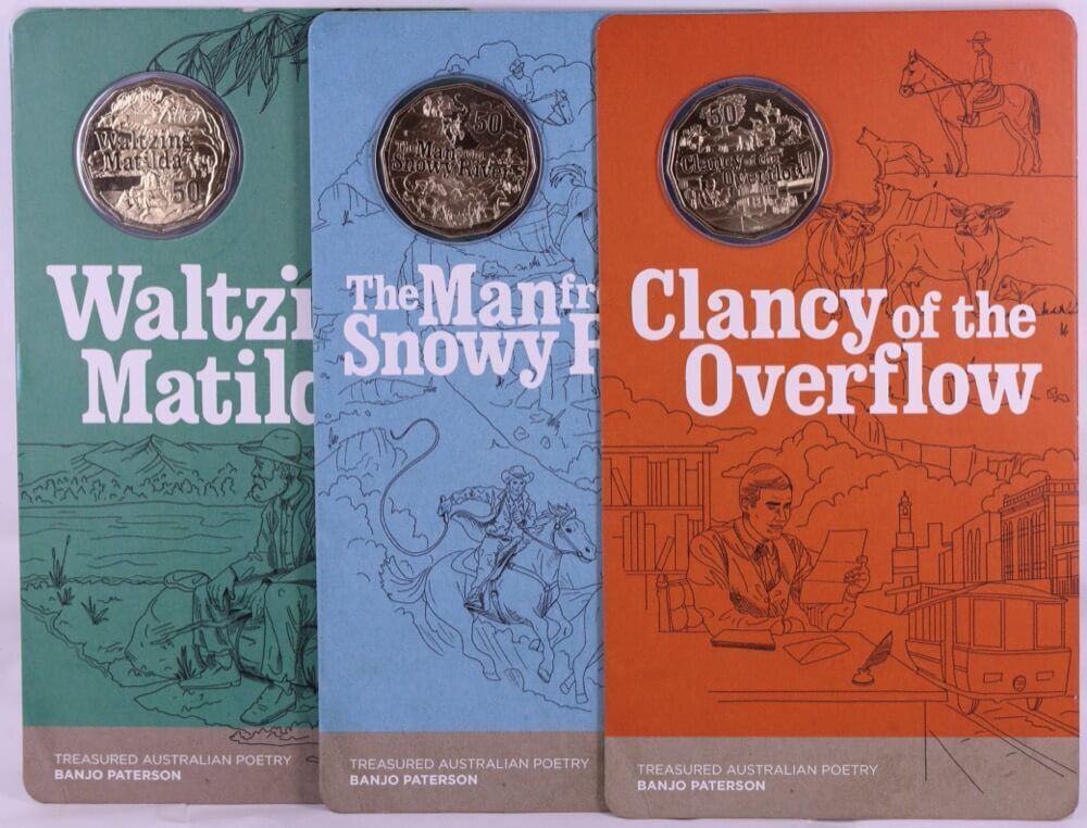 2020 50 Cent Uncirculated 3 Coin Set Banjo Paterson product image