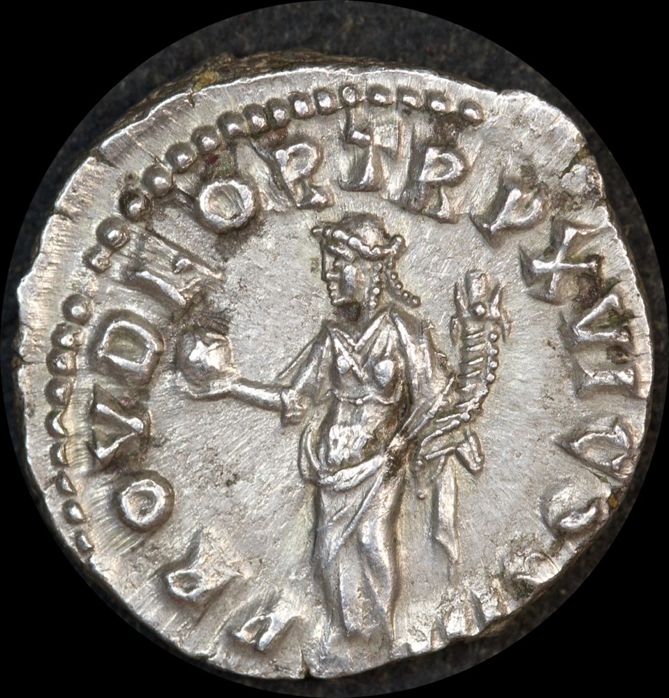Ancient Rome (Imperial) 161 ~ 180AD Marcus Aurelius Silver Denarius Providentia RIC 51 good VF