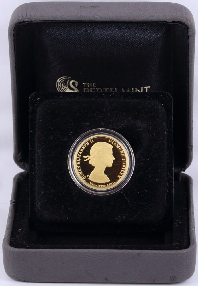 2012 Gold 1/4 ozt Proof Coin Diamond Jubilee - Missing coloured outer sleeve product image