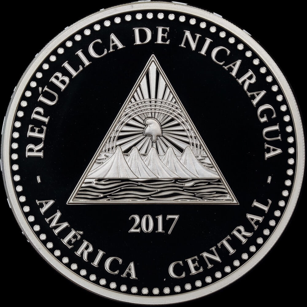 Nicaragua 2017 Silver 10 Cordobas Uncirculated product image