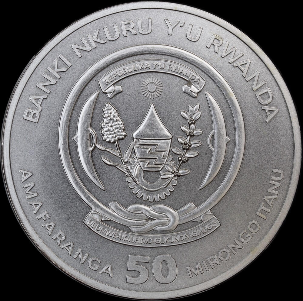 Rwanda 2017 Silver 50 Francs Uncirculated product image