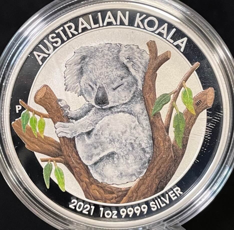 2021 Silver One Ounce Unc Privy Mark Koala Brisbane Money Expo Special product image