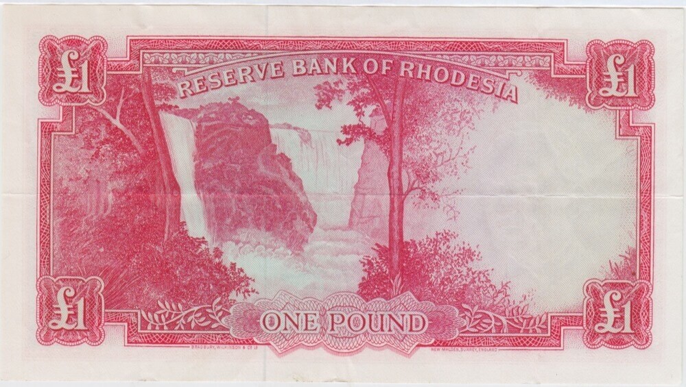 Rhodesia 14.9.1964 1 Pound Bruce Pick#P 25d Extremely Fine G/4 610155 product image