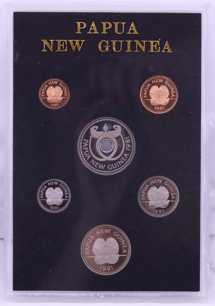 Papua New Guinea 1981 Proof Coin Set KM# PS7 product image