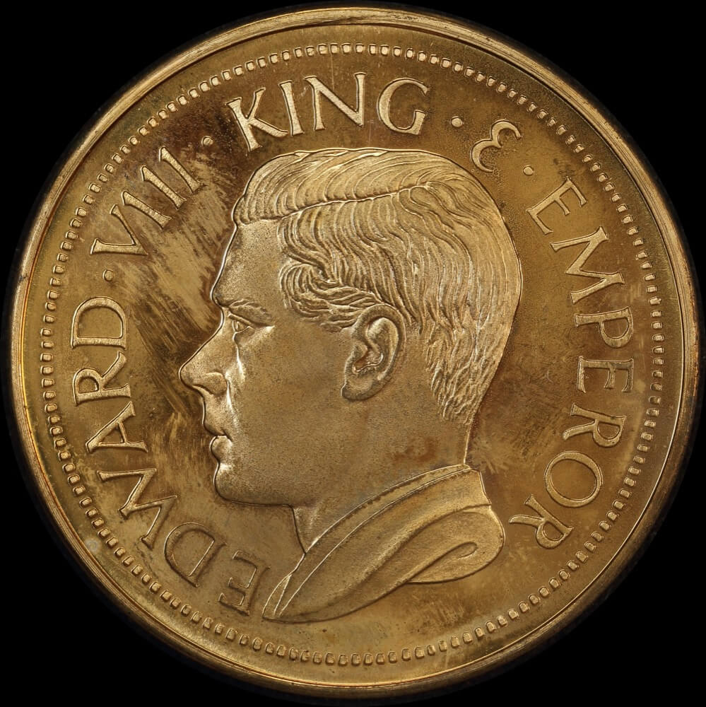 1936 Edward VIII Bronze Fantasy Crown by Lobel Choice Uncirculated product image