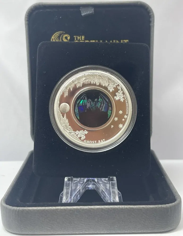 2015 Silver 1 Ounce Proof Coin Opal Ghost Bat product image