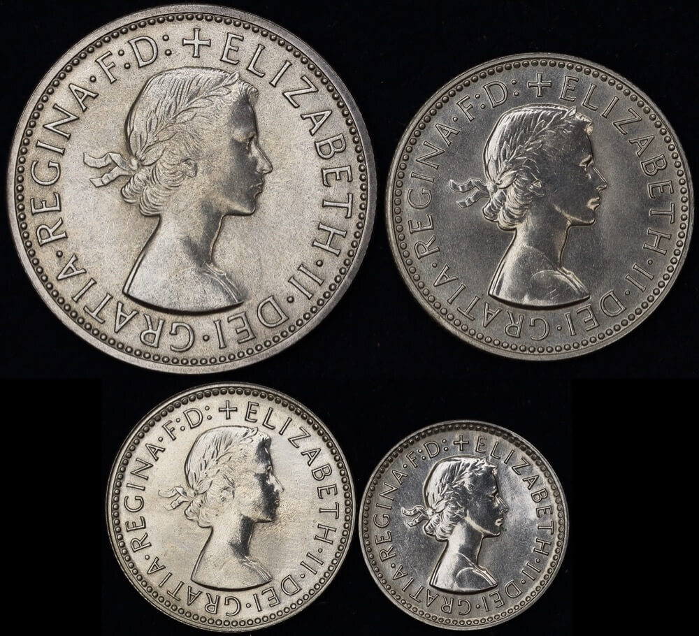 1960 Melbourne 4 Coin Silver Proof Set