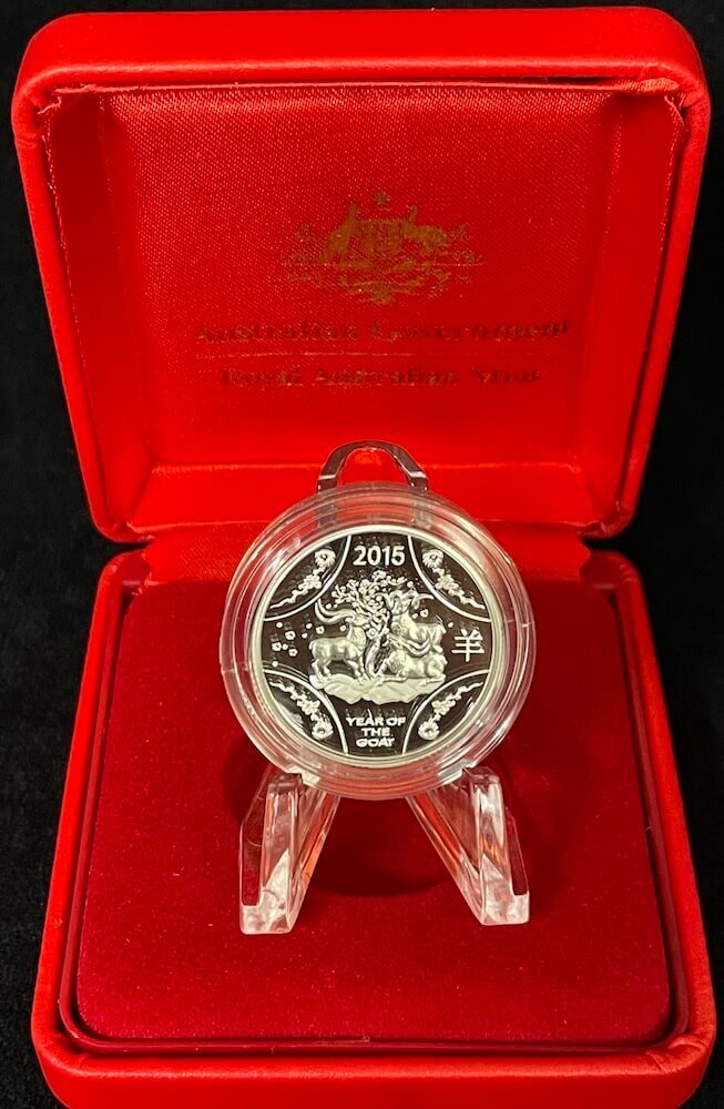 2015 Silver One Dollar Proof Coin Lunar - Year of the Goat product image