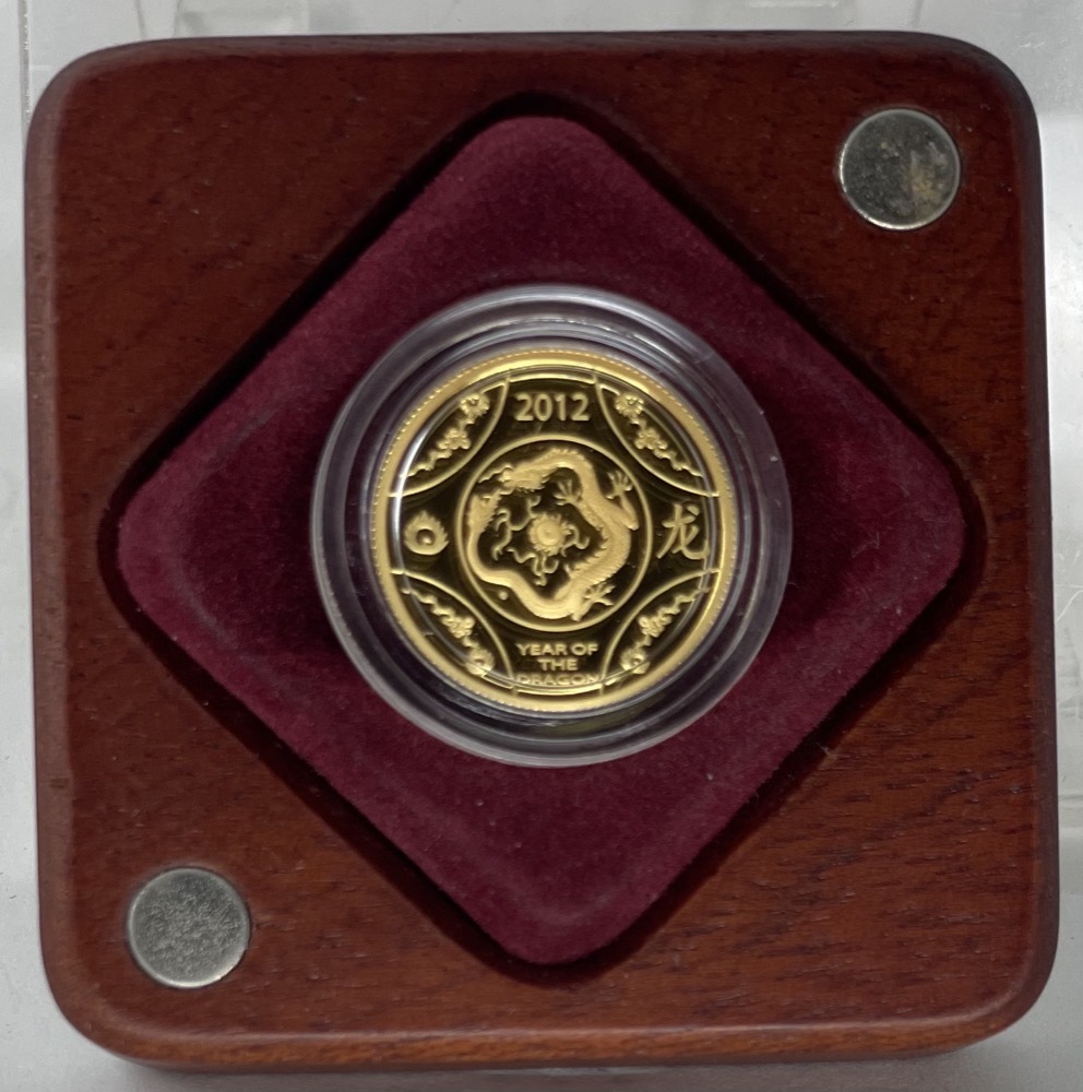 2012 Gold 10 Dollar Proof Coin Lunar - Year of the Dragon