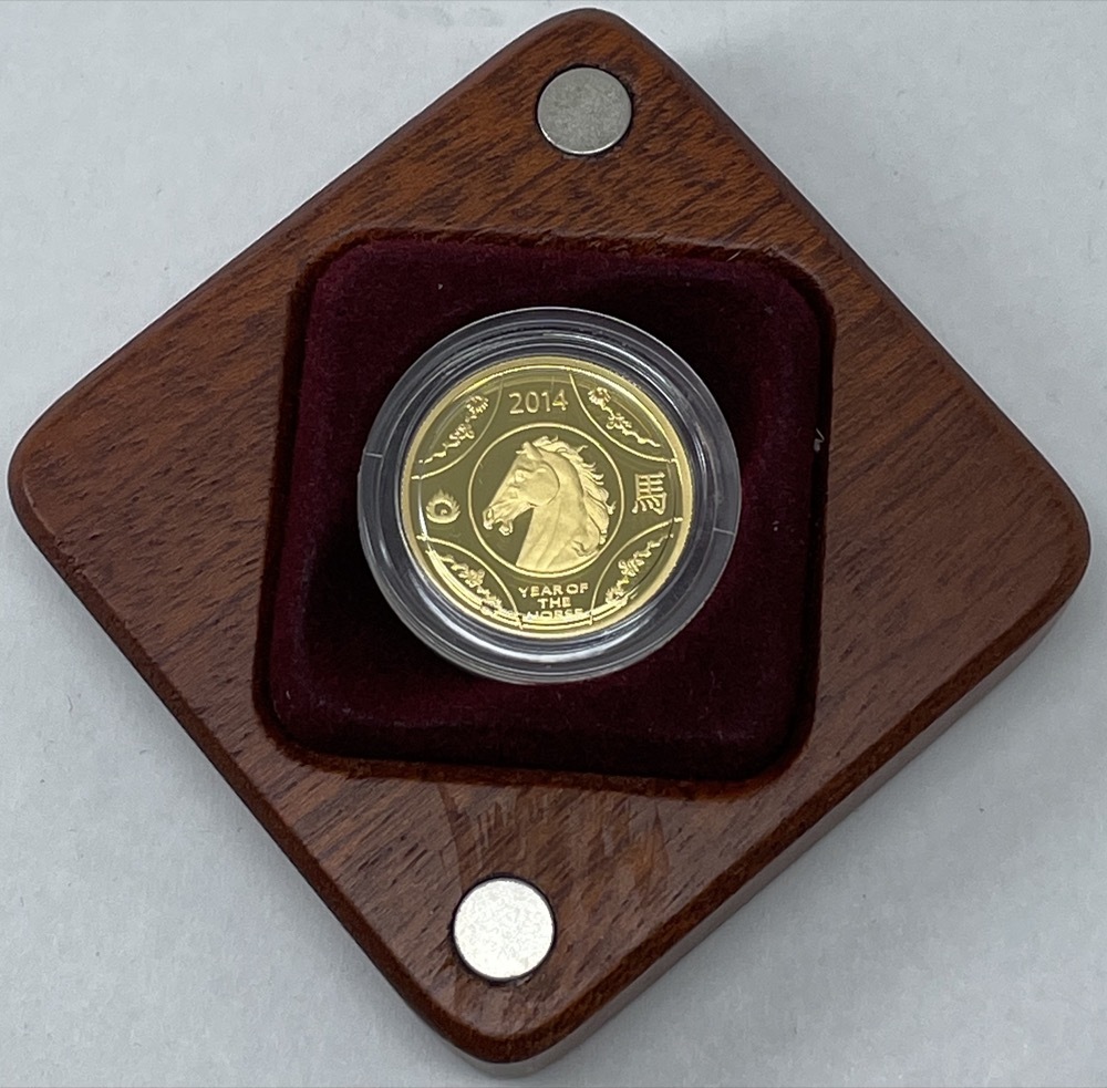 2014 Gold 10 Dollar Proof Coin Lunar - Year of the Horse