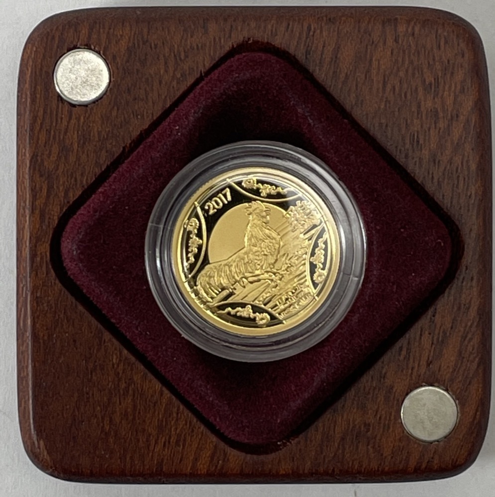 2017 Gold 10 Dollar Proof Coin Lunar - Year of the Rooster product image
