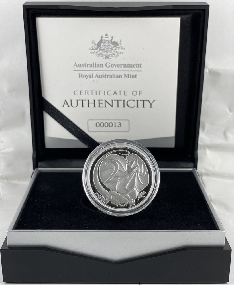 2018 Silver 2 Cent Proof Coin Decimal Designs in Perspective - Two Cent product image