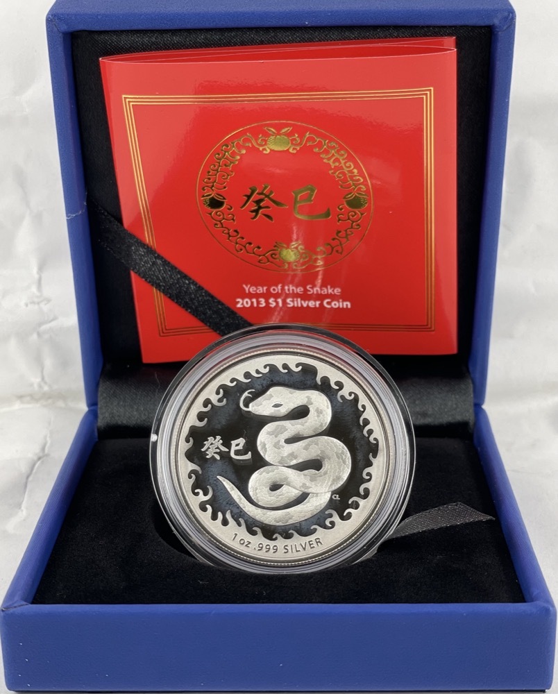 2013 Silver 1 Ounce Proof Coin Lunar Year of the Snake product image