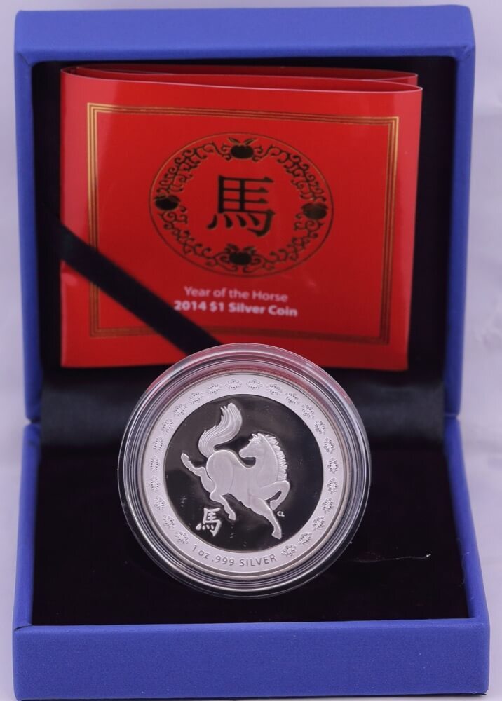 2014 Silver 1 Dollar - 1oz Proof Coin Lunar - Year of the Horse product image