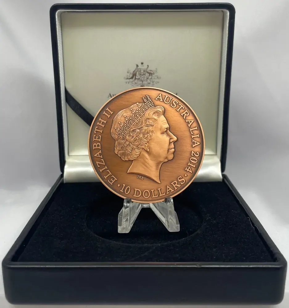 2014 Antique Copper 10 Dollar Proof Coin For Valour - A History of The Victoria Cross
